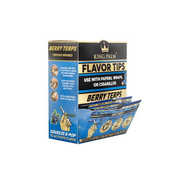 King Palm Berry Terps flavor tips packaging on a white background