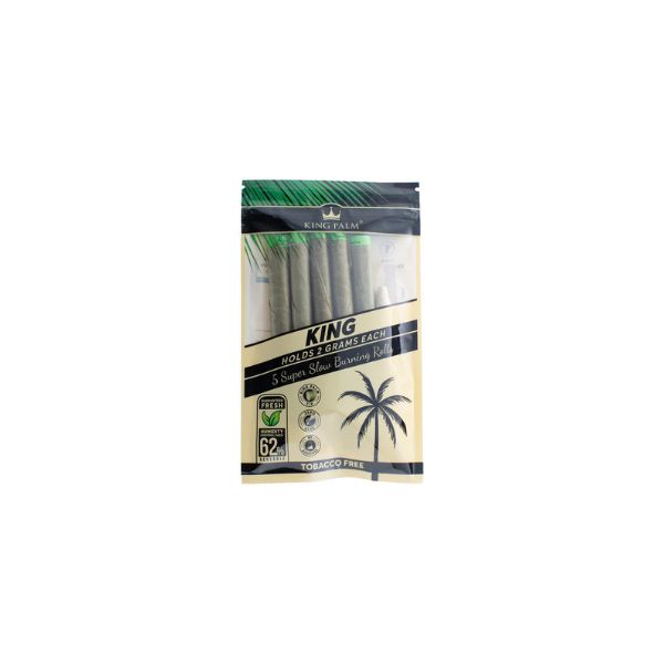Pack of King cigarettes with palm tree design on a white background