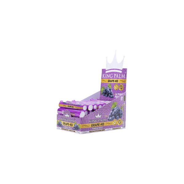 King Palm Grape-HD rolling paper packaging on a white background