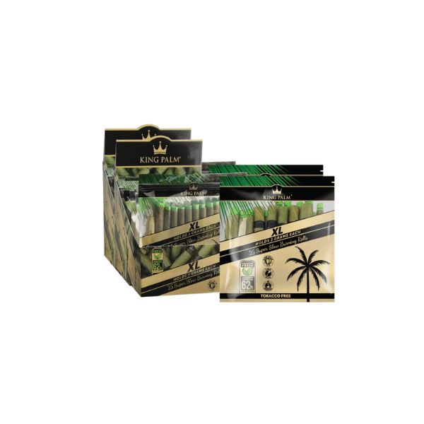 King palm natural XL size roll on white background
