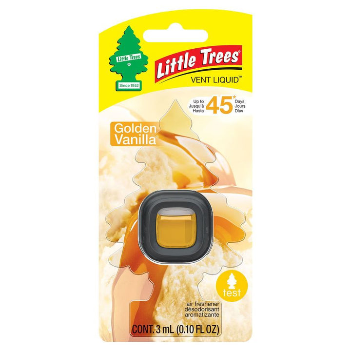 Little tree vent liquid Golden Vanilla on a white background