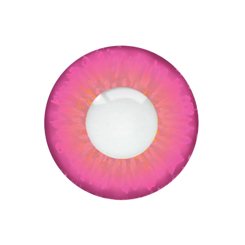 Loox Wonderland Pink contact lens on a white background