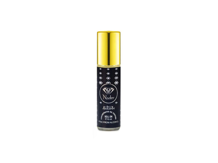 Nabeel attar Nader Alcohol Free Roll on oil Perfume bottle on a white background 