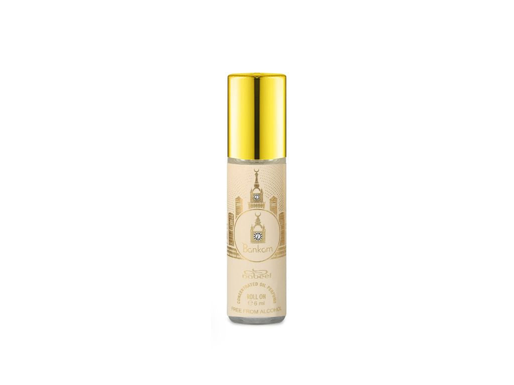 Nabeel  itr attar Bankam Alcohol Free Roll on oil Perfume bottle on a white background