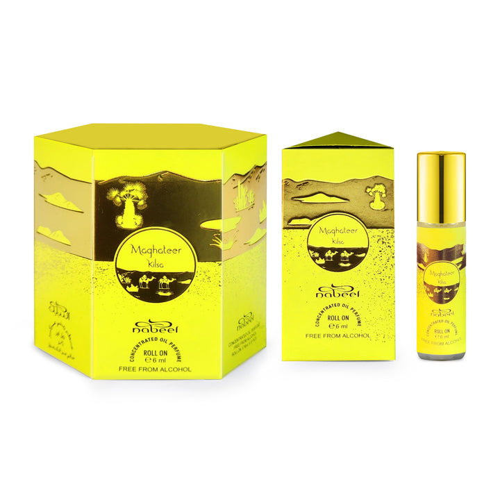Nabeel attar itr Maghateer Kilsa Alcohol Free Roll on oil Perfume bottle. 