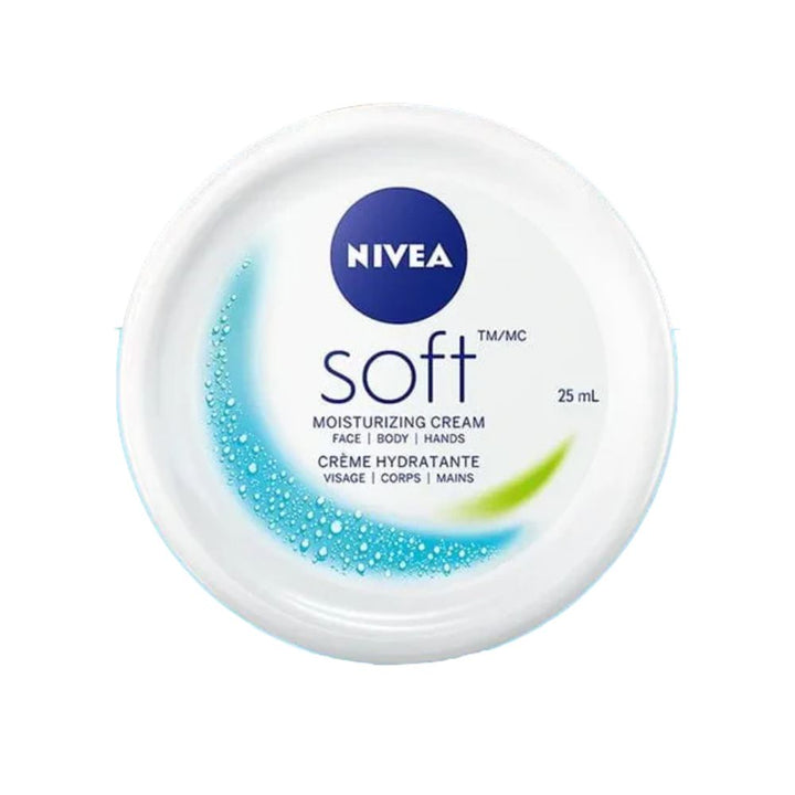 Nivea Cream in Jar (25mL) white background