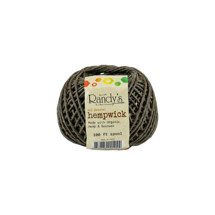 Ball of yarn with a label on a white background