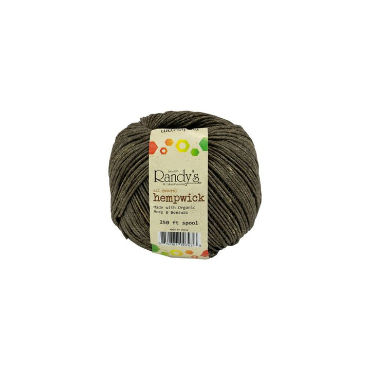 Ball of yarn with a label on a white background