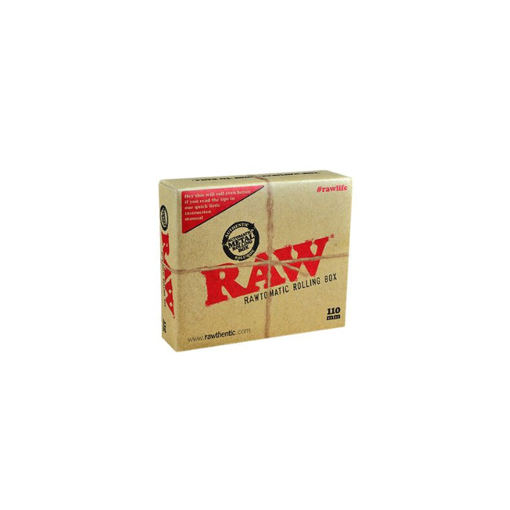 Box of Raw rolling paper on a white background