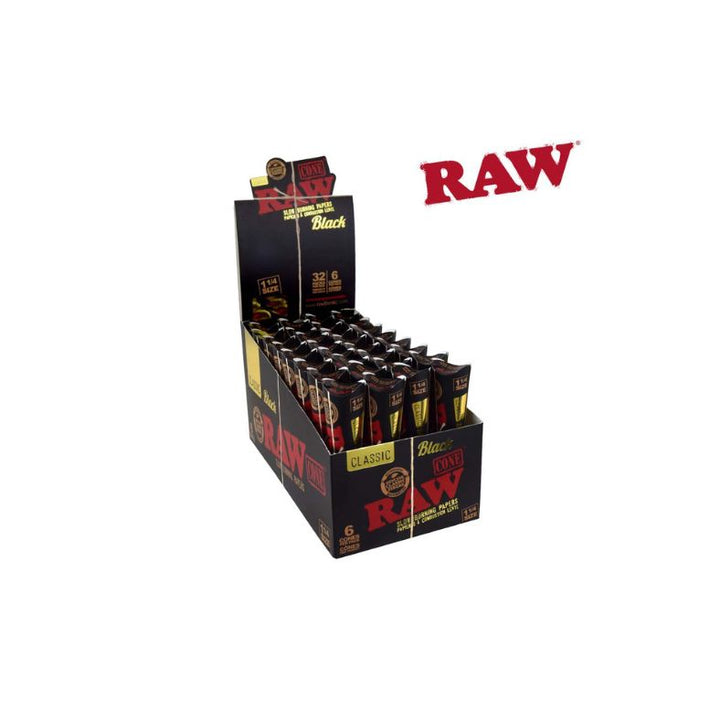 Display of Raw rolling paper packs with the brand name &