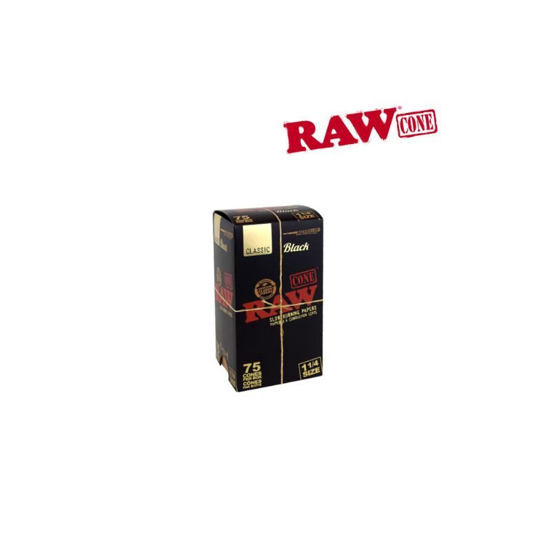Box of Raw rolling paper with the Raw logo on a white background