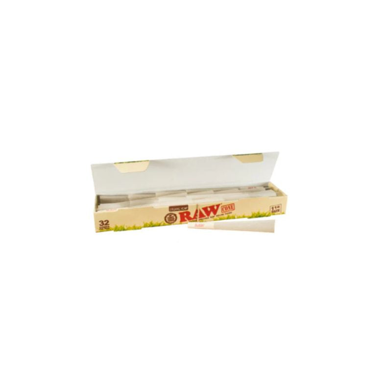 Box of Raw rolling paper on a white background