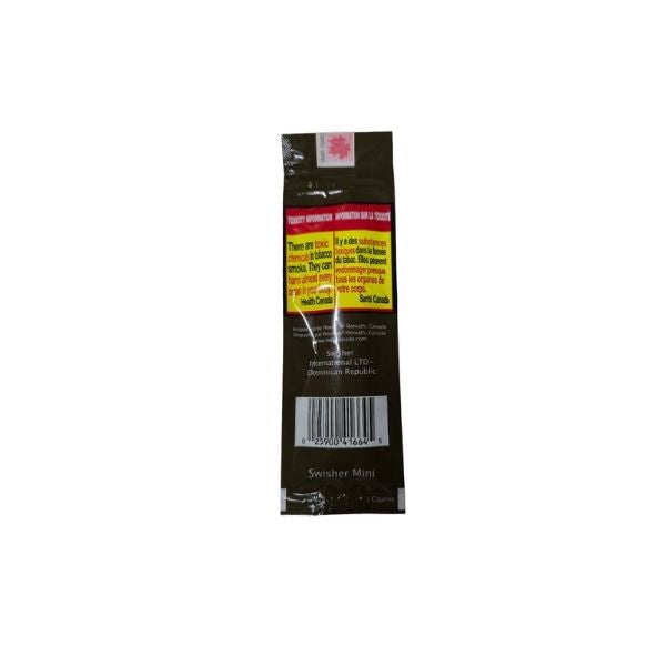 Swisher sweet mini cigar on a white background
