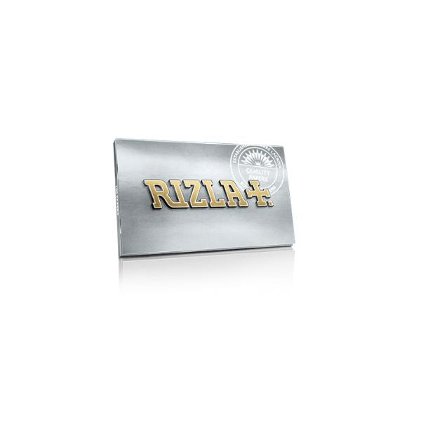 Rizla silver rolling paper pack on a white background