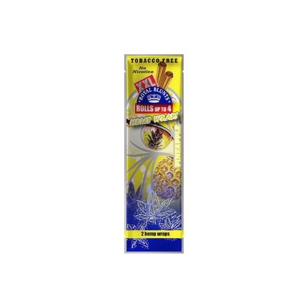 Hemp wraps packaging with branding on a white background
