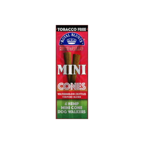Pack of Royal Blunts Hempirillo Mini Cones on a white background
