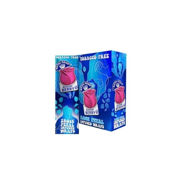 Pack of blue and pink floral products on a white background