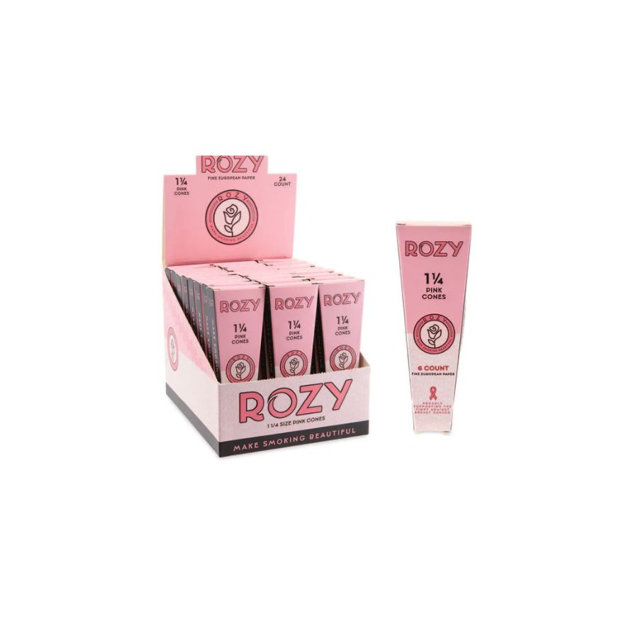 ROZY product packaging including boxes and a tube on a white background