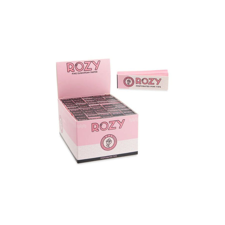 Display box of Rozy products on a white background