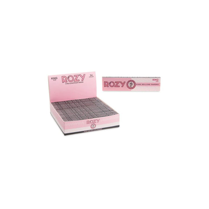 Pink rolling paper packaging with &
