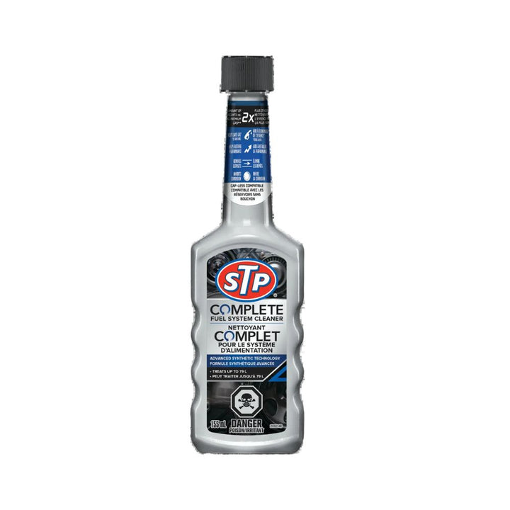 STP Complete Fuel System Cleaner bottle on a white background
