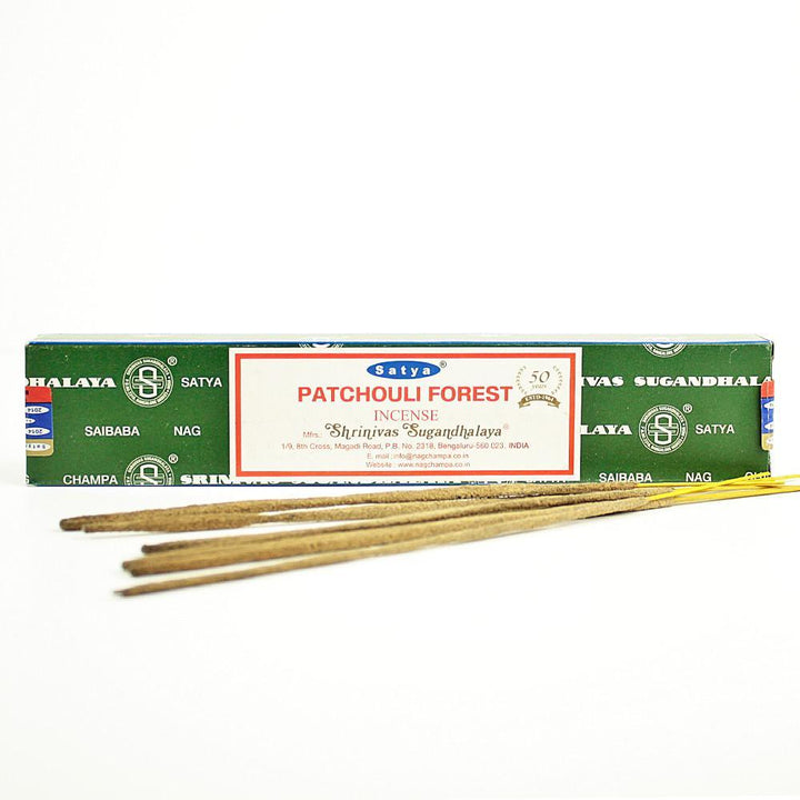 satya patchouli forest incense 15g - shell shock