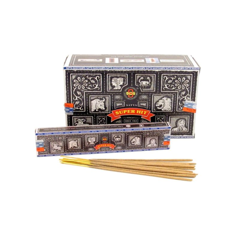 Satya superhit incence 40gram on a white background