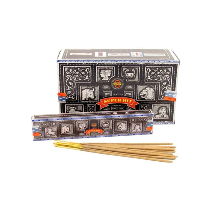 Satya superhit incence 40gram on a white background