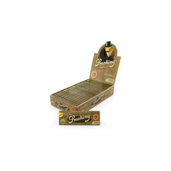 Smoking brand rolling paper packaging on a white background