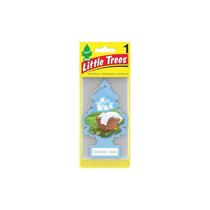 Little tree sumer linnen airfreshner carder with white background