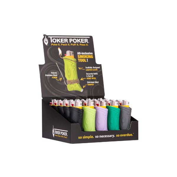 Toker poker plain for bic lighters on a white background