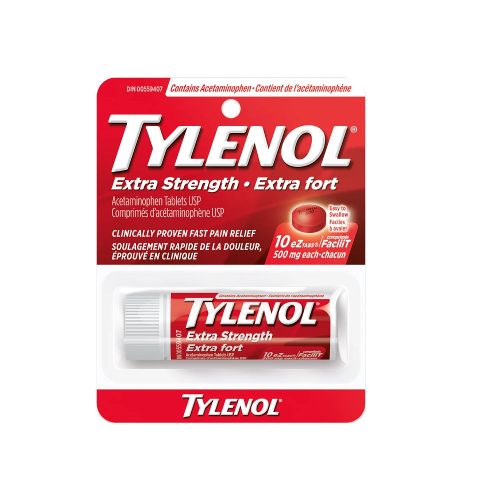Tylenol - Extra Strength EZ Tabs (10) white background