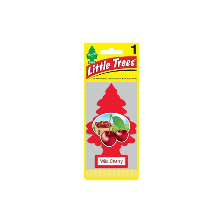 Little tree wild cherry airfreshner carded with white back ground
