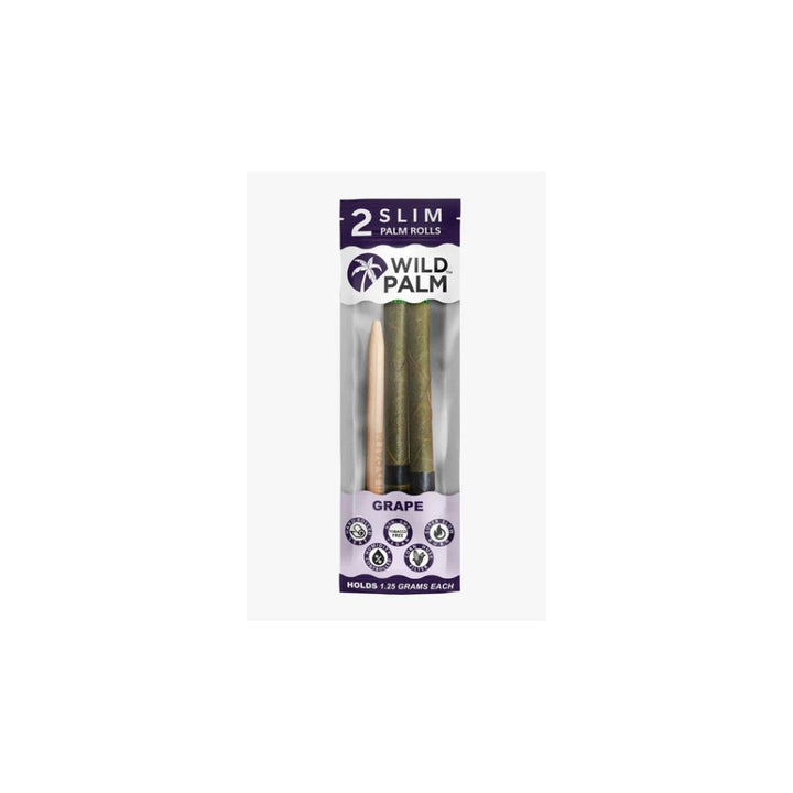Pack of Wild Palm slim palm rolls on a white background