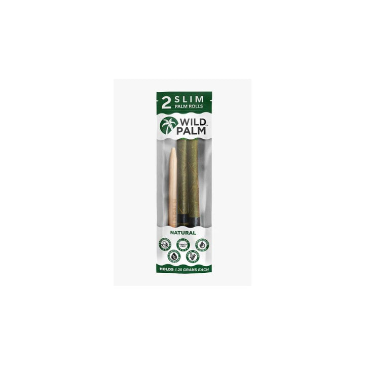Pack of Wild Palm slim palm rolls on a white background