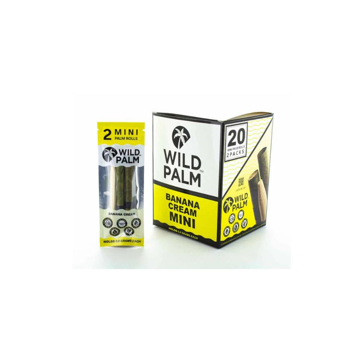 Wild Palm banana cream mini product packaging on a white background