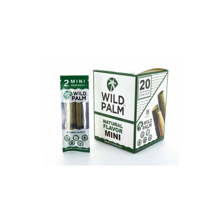 Wild Palm natural flavor mini products on a white background