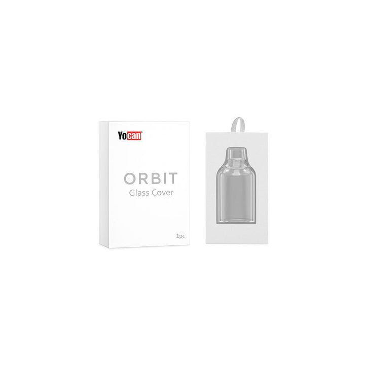 Yocan Orbit glass cover packaging on a white background