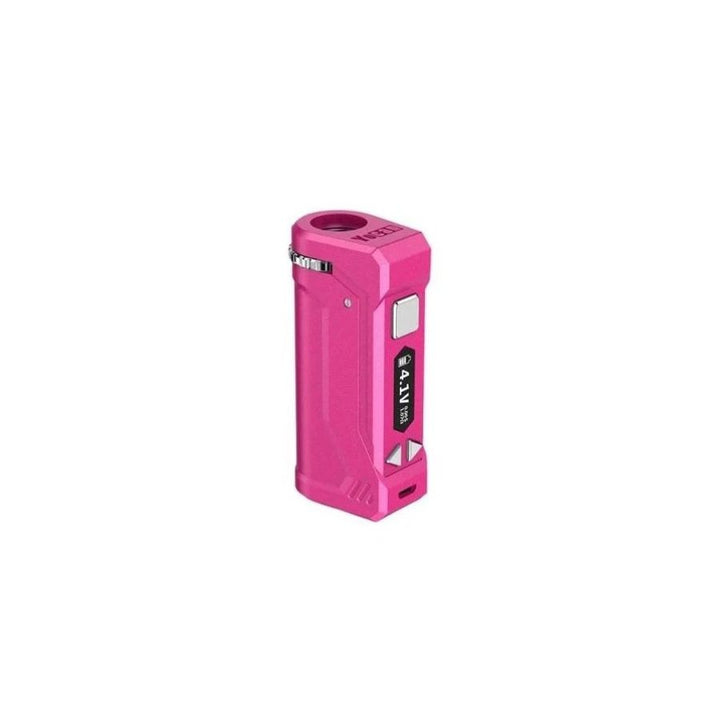 Pink electronic device on a white background