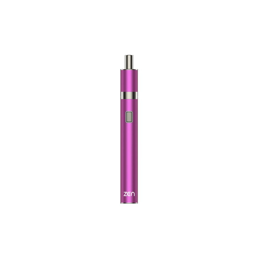 Purple pen-shaped device with &