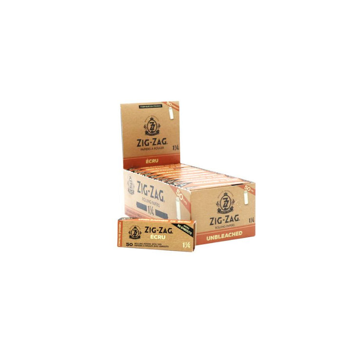 Zig-Zag rolling paper packs on a white background