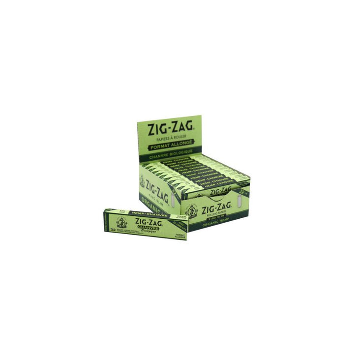 Two boxes of Zig-Zag rolling paper on a white background