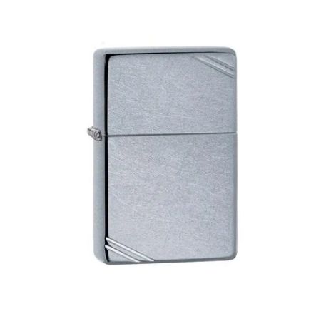 Zippo Lighter Vintage Street Chrome 267 on a white bakground