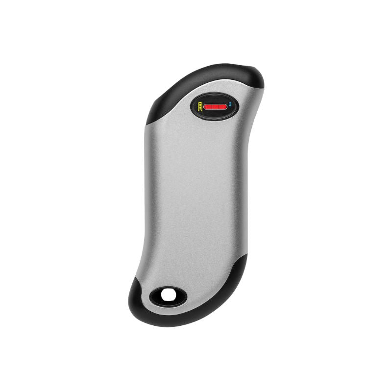A Heatbank 9s silver on a white background.