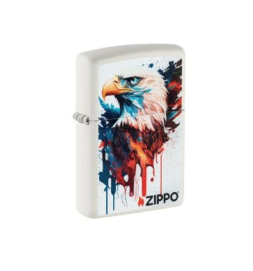 Zippo eagle design lighter 46692 on a white background