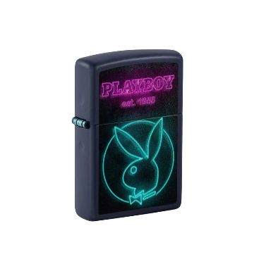 zippo playboy lighter 46786 on a white background.