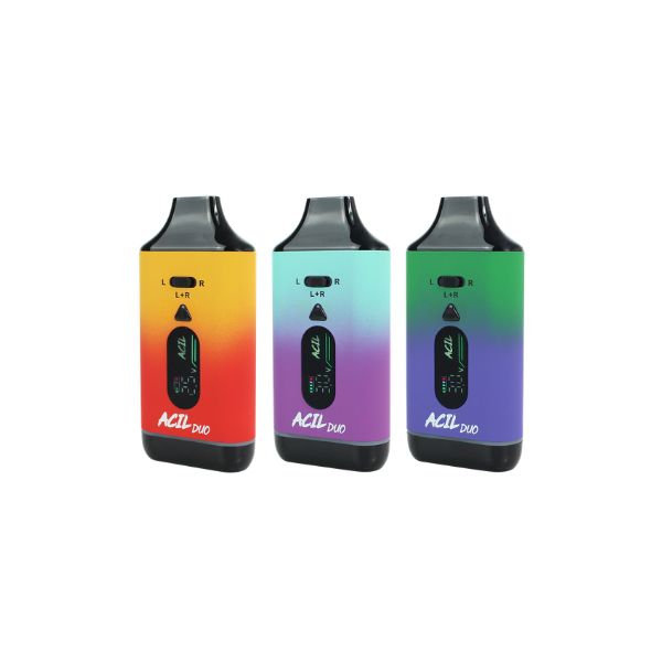 Acil Duo 510 cartridge vape batteries on a white background