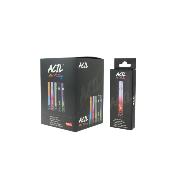 ACIL slim 510 batteries on a white background