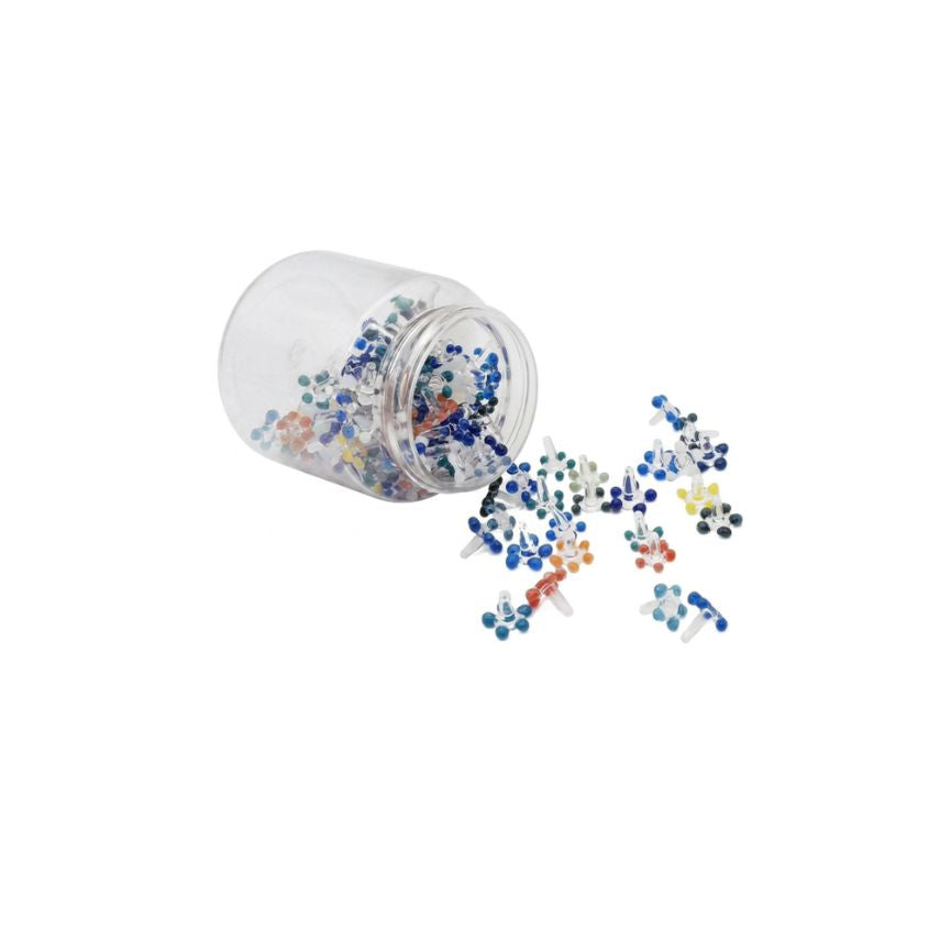 Glass daisy screen in a bulk on a white background