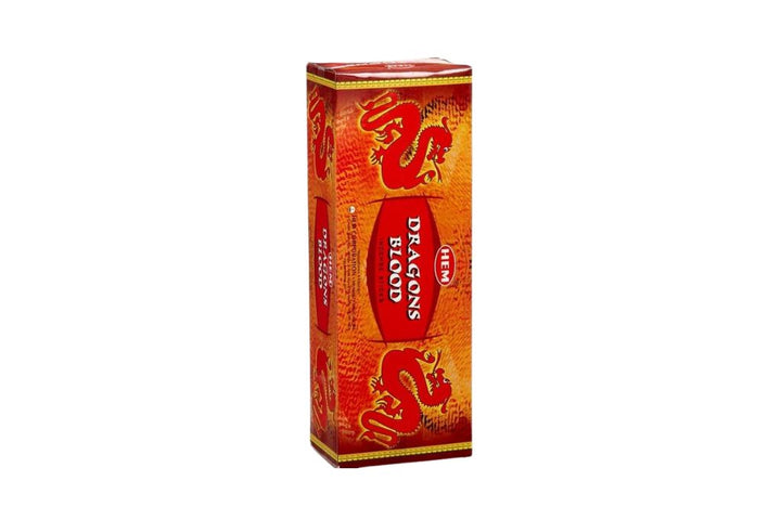 Red box with gold design on a white background